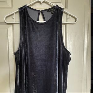 Banana republic xs velvet midnight grey tank
